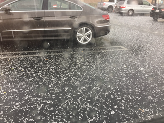 hail storm car